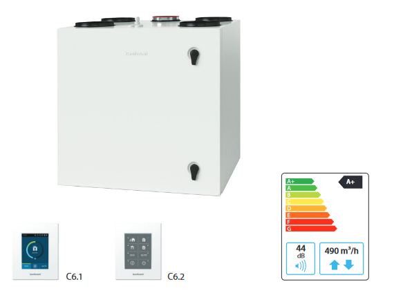 Rotacinis rekuperatorius Komfovent Domekt-R-450-V nuotrauka